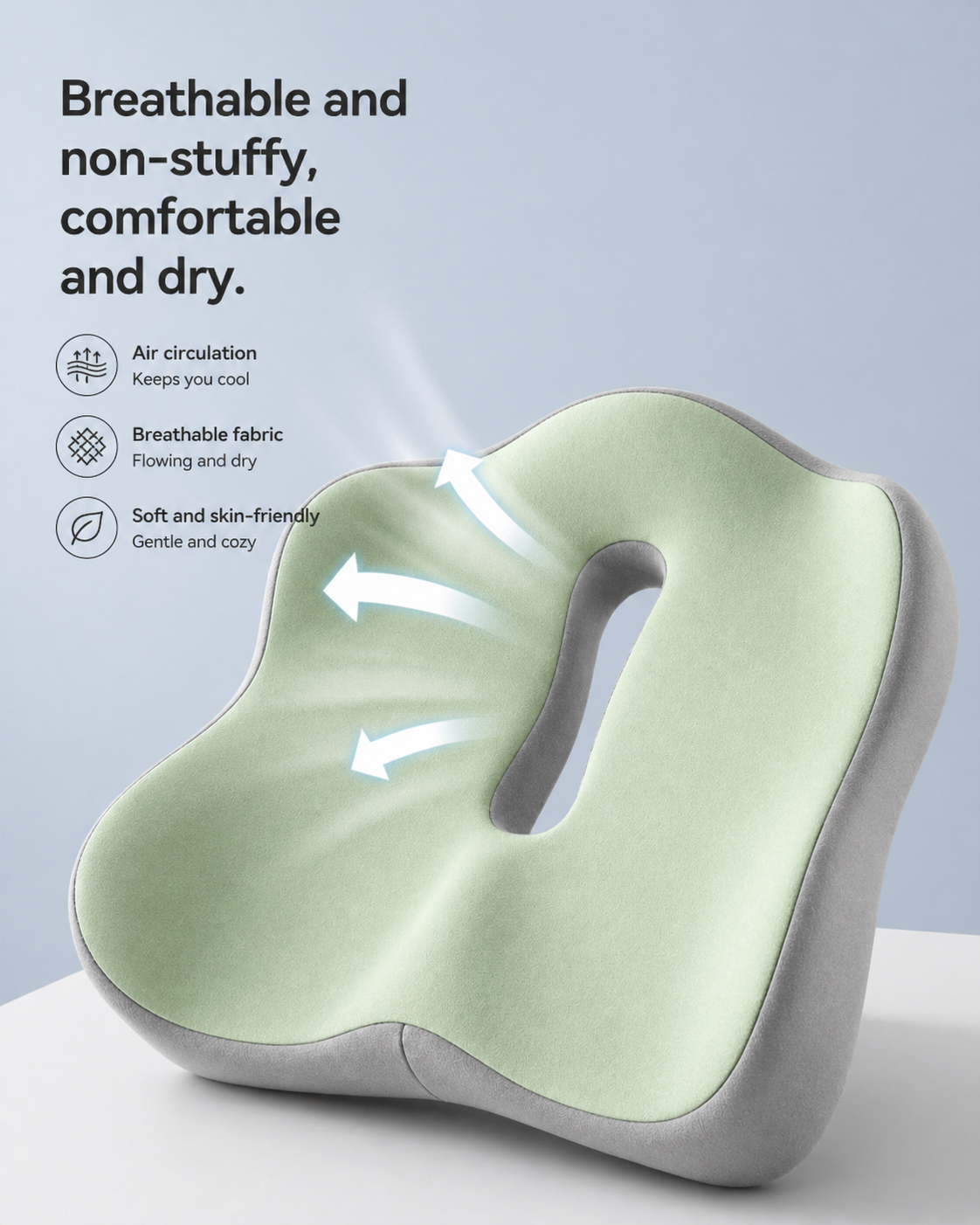 Memory Foam Seat Cushion for All-Day Comfort